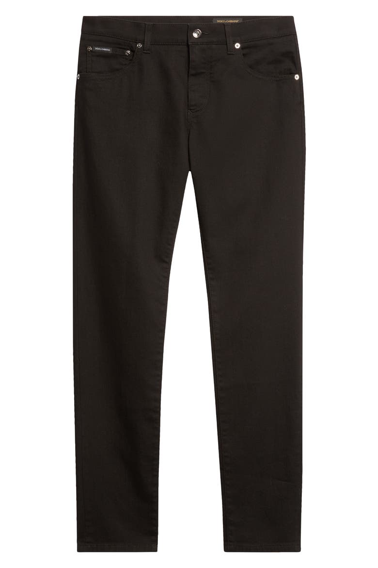 Slim Fit Stretch Jeans, Alternate, color, S9001 BLACK