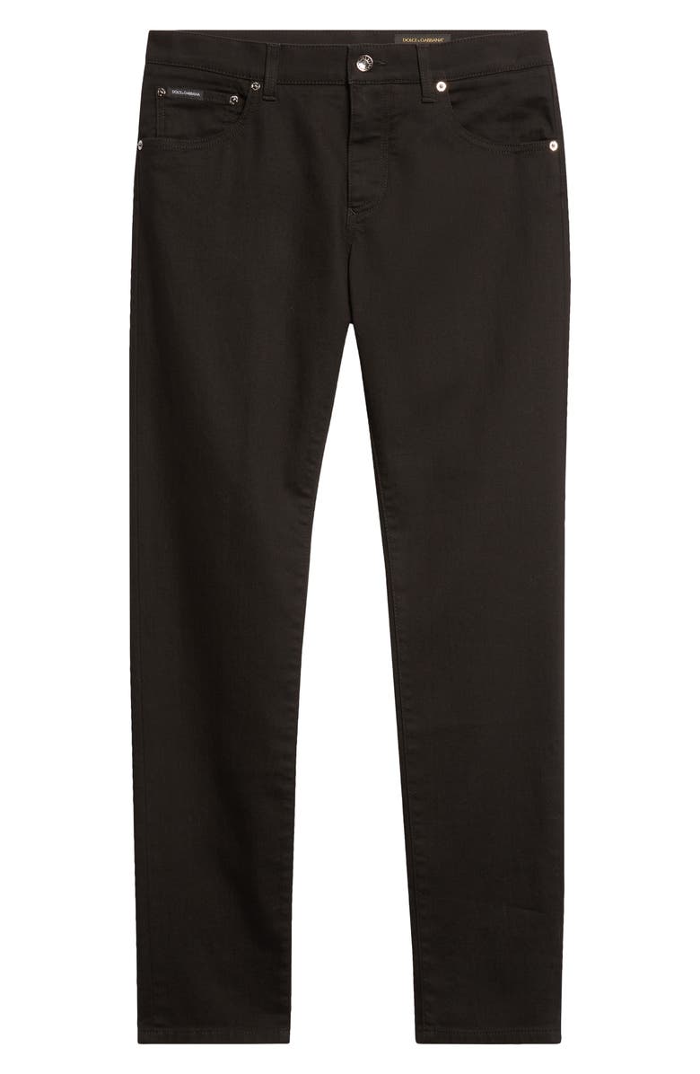 Dolce&Gabbana Slim Fit Stretch Jeans, Alternate, color, S9001 Black