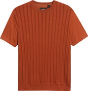 BOSS Tesar Textured Cotton & Silk T-Shirt