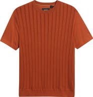 BOSS Tesar Textured Cotton & Silk T-Shirt