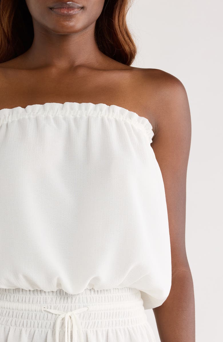 Ramy Brook Lauryn Strapless Cover-Up Minidress, Alternate, color,