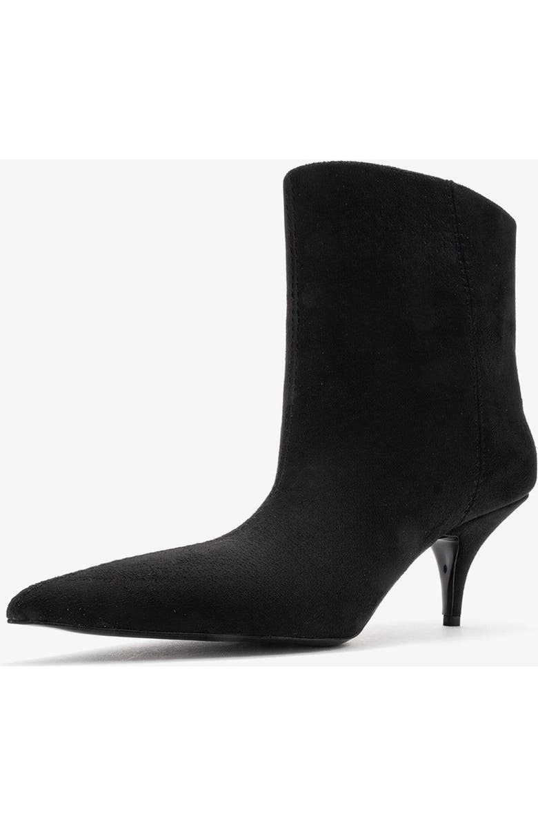 Prologue Shoes Brivelle Pointed Toe Boot, Alternate, color, Black Suede Faux Leather