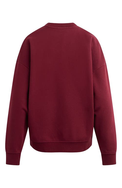 Favorite Daughter The Collegiate Embroidered Graphic Sweatshirt In Red