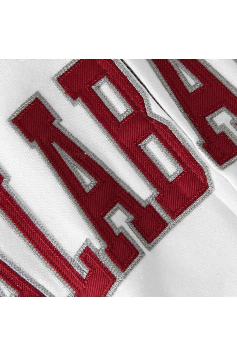 Women's Stadium Athletic White Alabama Crimson Tide Arched Name Full-Zip Hoodie, Alternate, color, White