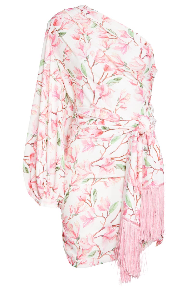 Bronx and Banco Layla One-Shoulder Long Sleeve Minidress, Alternate, color,