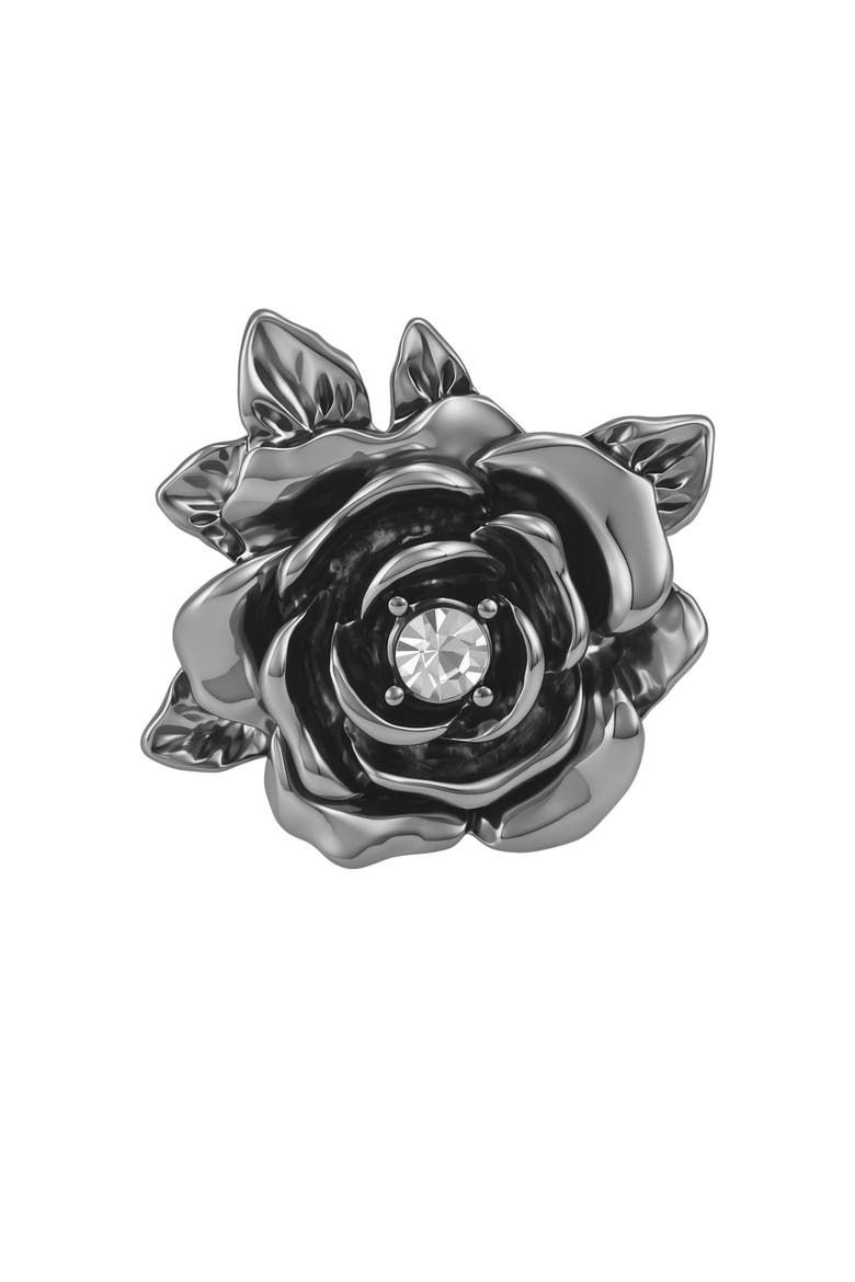 Flower Ring, Main, color, Silver