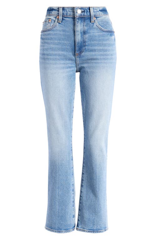Pistola Ally Raw Step Hem High Waist Crop Bootcut Jeans In Derby
