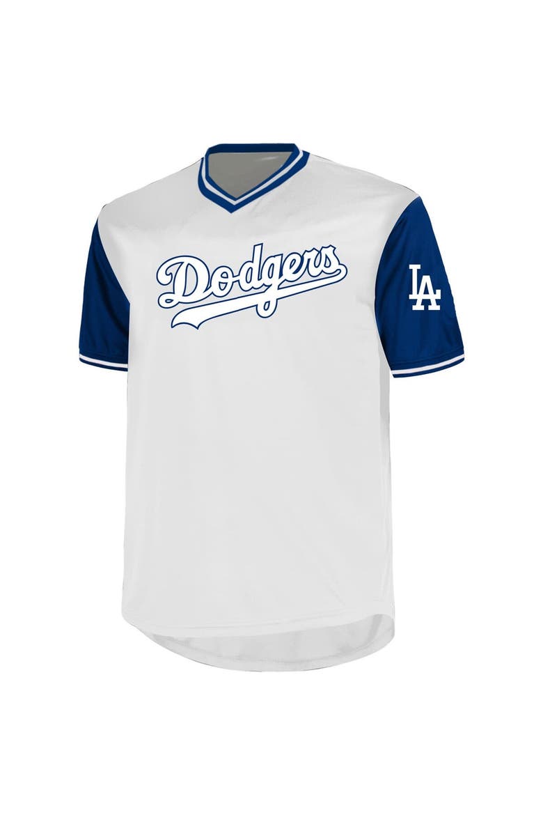 Men's Profile Mookie Betts White Los Angeles Dodgers Big & Tall Name & Number Birdeye V-Neck T-Shirt, Alternate, color, White