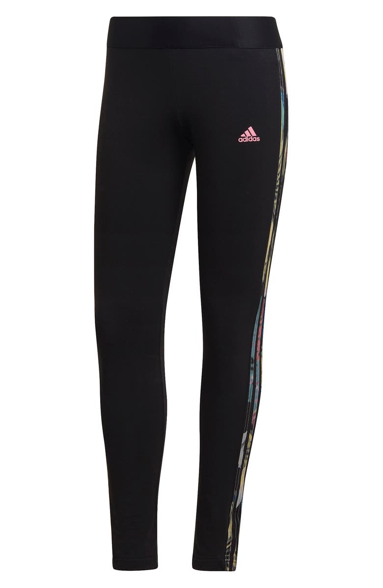 adidas Classic Striped Stirup Leggings, Alternate, color,