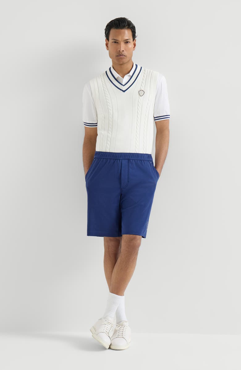 Brunello Cucinelli Jersey polo shirt, Alternate, color, Panama