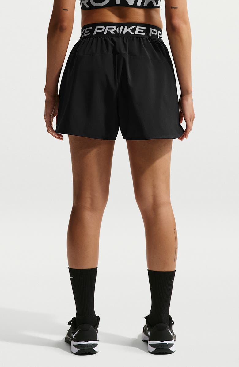 Nike Pro Dri-FIT Shorts, Alternate, color, Black/ White