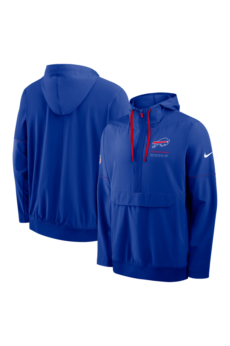 Men's Nike Royal Buffalo Bills Sideline Logo Glory Anorak Half-Zip Hooded Jacket, Main, color, Royal