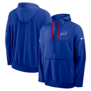 Nike Men's Nike Royal Buffalo Bills Sideline Logo Glory Anorak Half-Zip Hooded Jacket