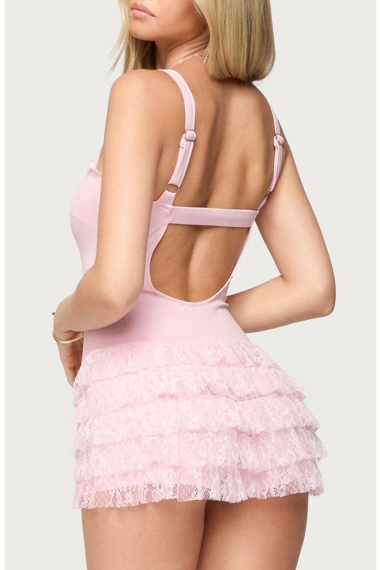Lacey Ruffle Romper, Alternate, color, LIGHT-PINK