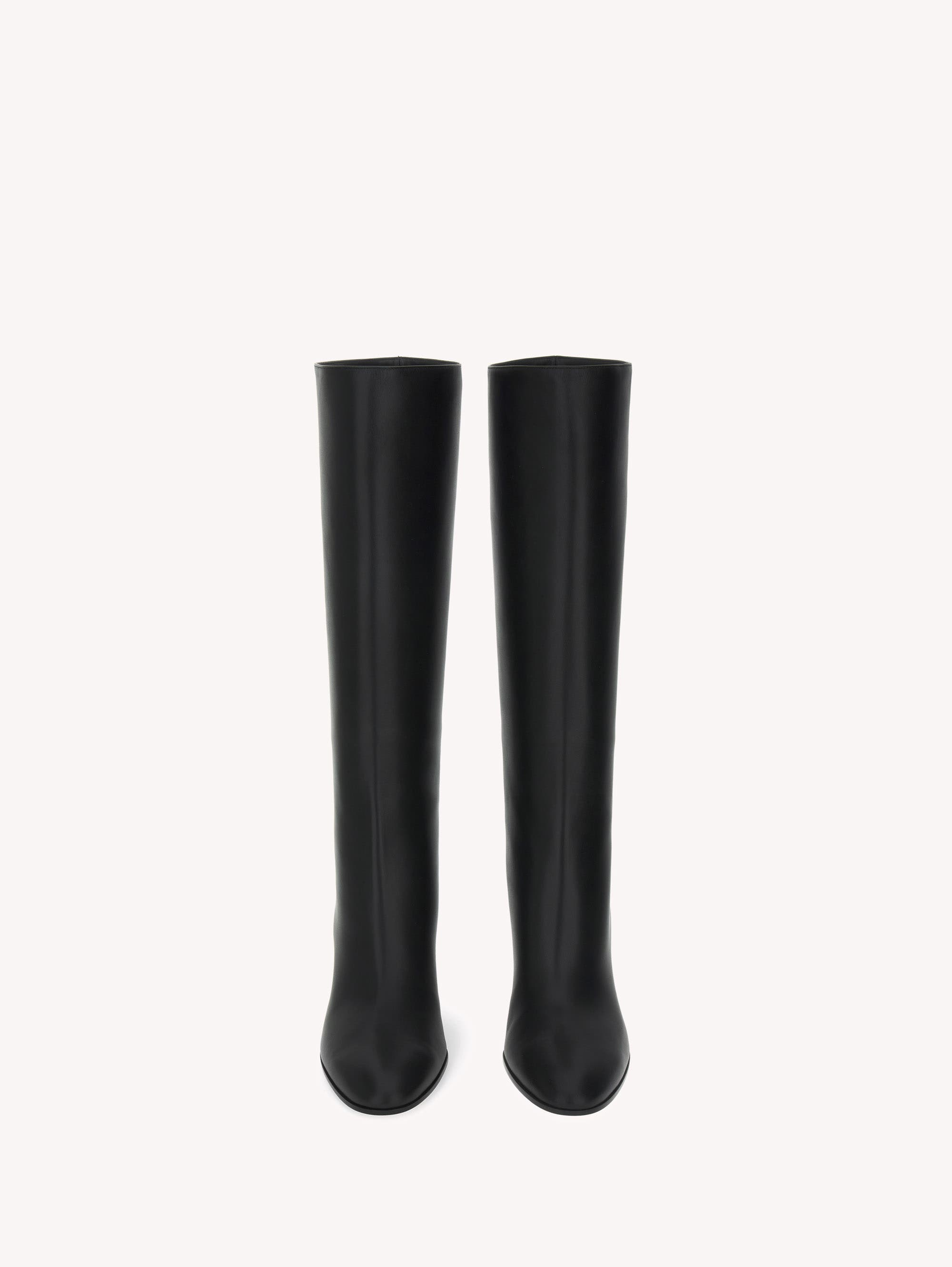 Dana Boots, Alternate, color, Black Calf Leather