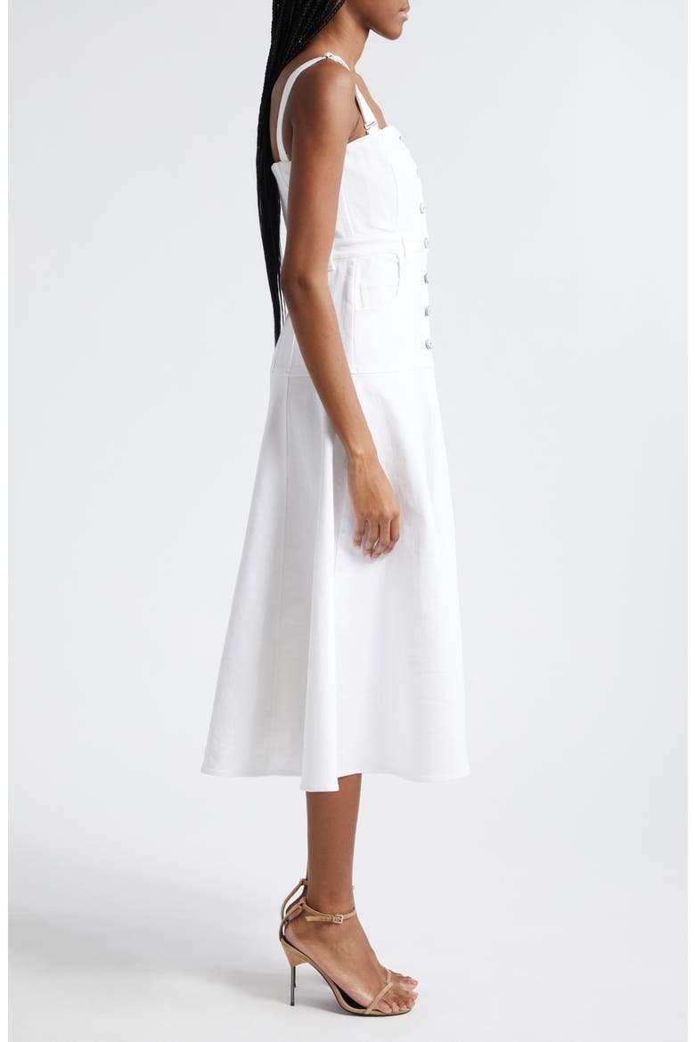 Veena Fit & Flare Dress, Alternate, color, WHITE
