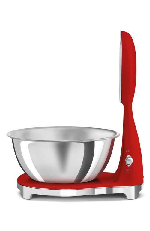 Smeg 50's Style Kitchen Scale In Red
