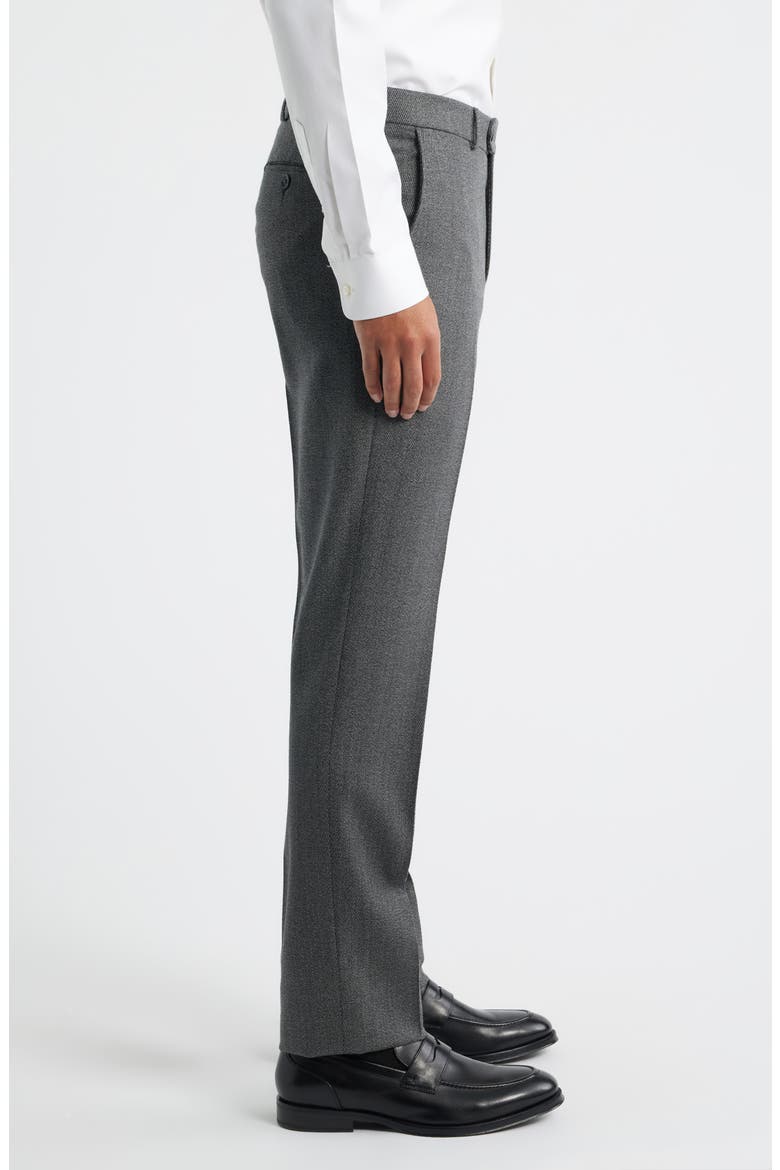Covert Stretch Worsted Wool Twill Dress Pants, Alternate, color, MED GREY