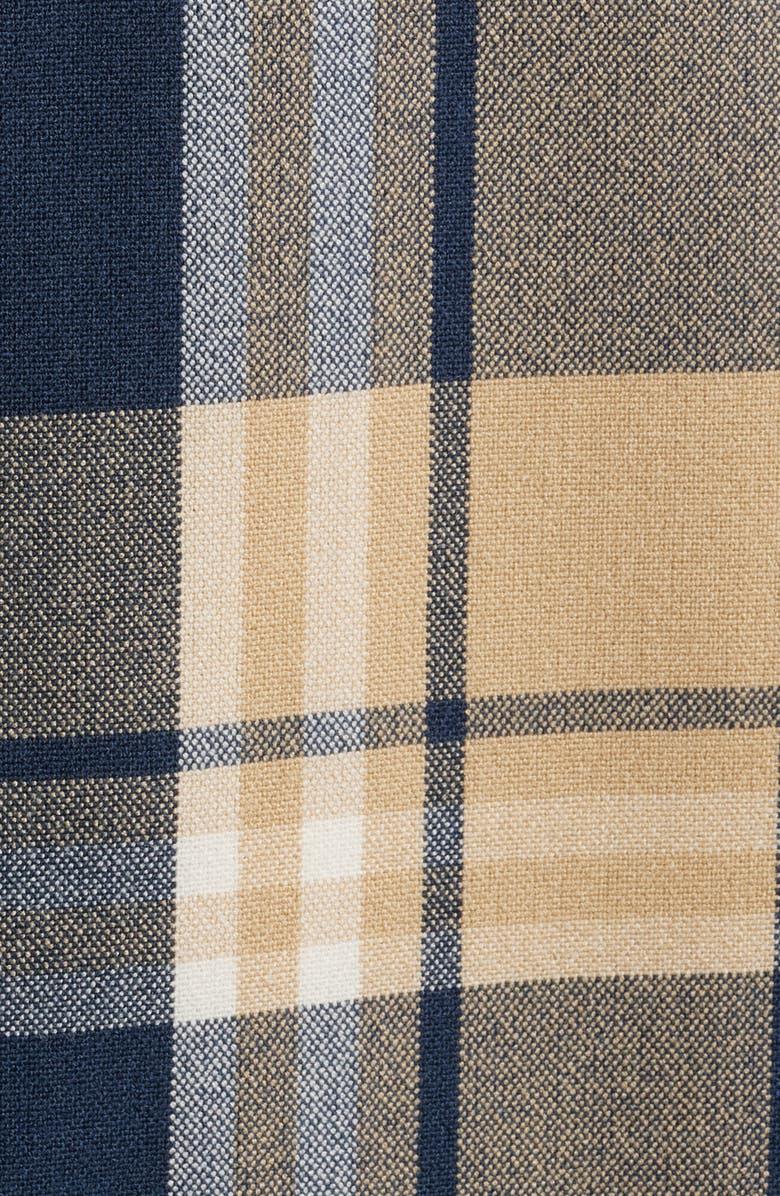 Mizzen+Main City Trim Fit Plaid Stretch Flannel Button-Down Shirt, Alternate, color, 