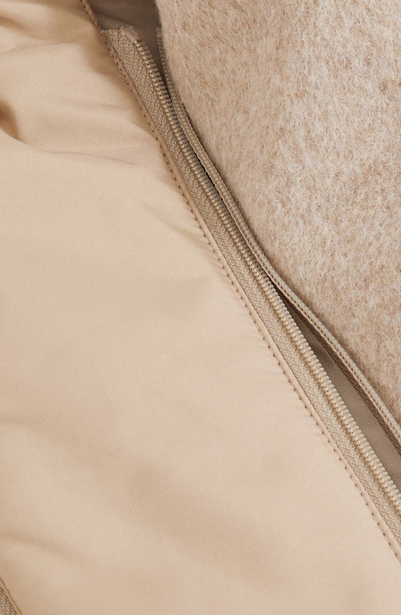 Reiss Fuel Wool Blend Coat, Alternate, color, Oatmeal Brown