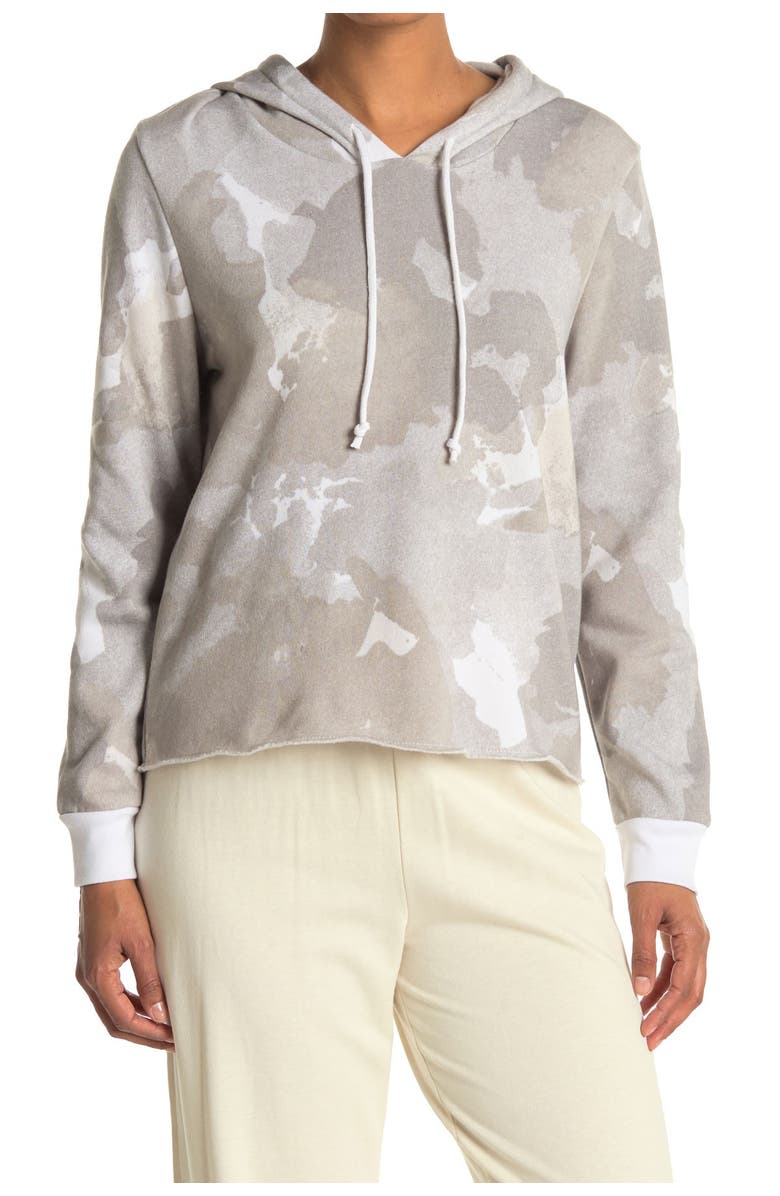 Alternative Star Raw Hem Drawstring Hoodie, Main, color,