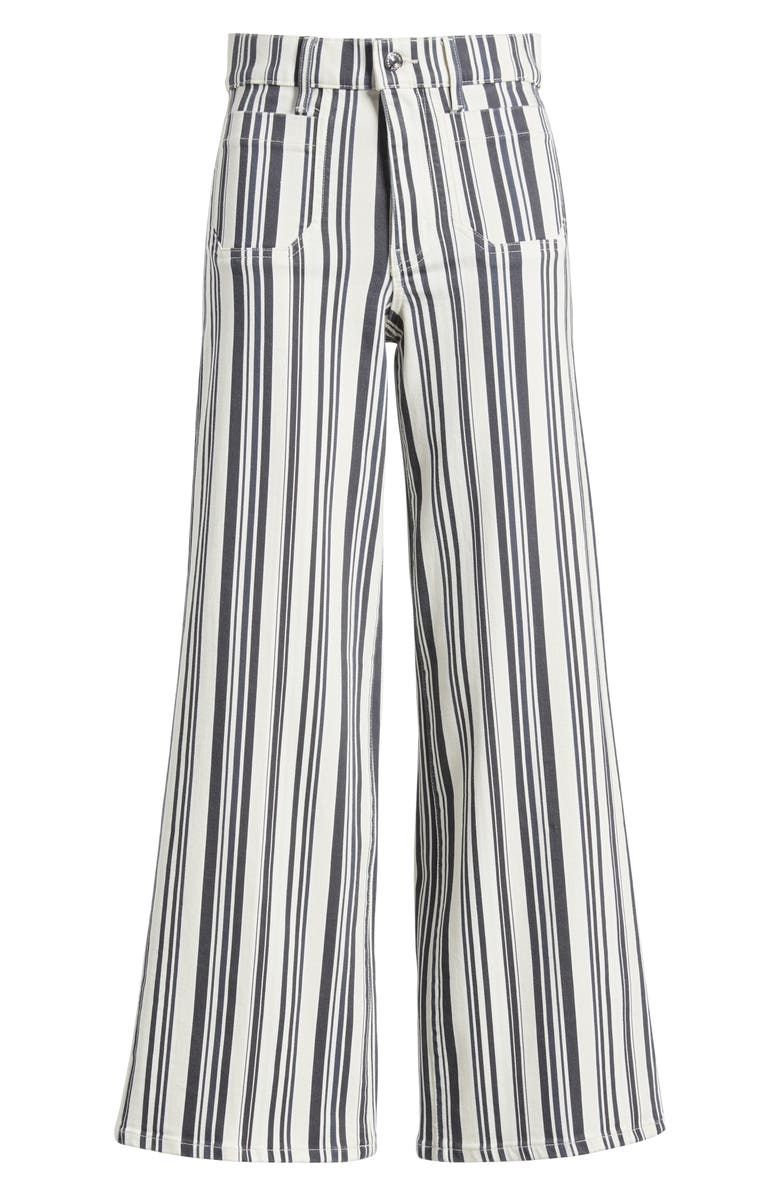 FRAME Le Slim Palazzo Patch Pocket High Waist Wide Leg Jeans, Alternate, color,