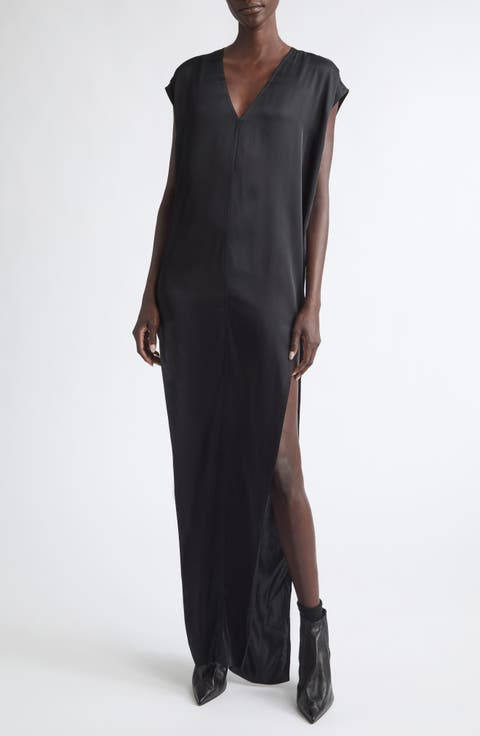 Arrowhead Satin Shift Gown