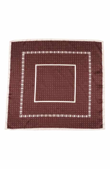 MARCUS ADLER Geometric Print Satin Scarf