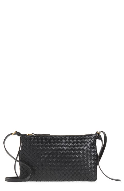 Medium Piccolo Intrecciato Leather Wallet on a Strap