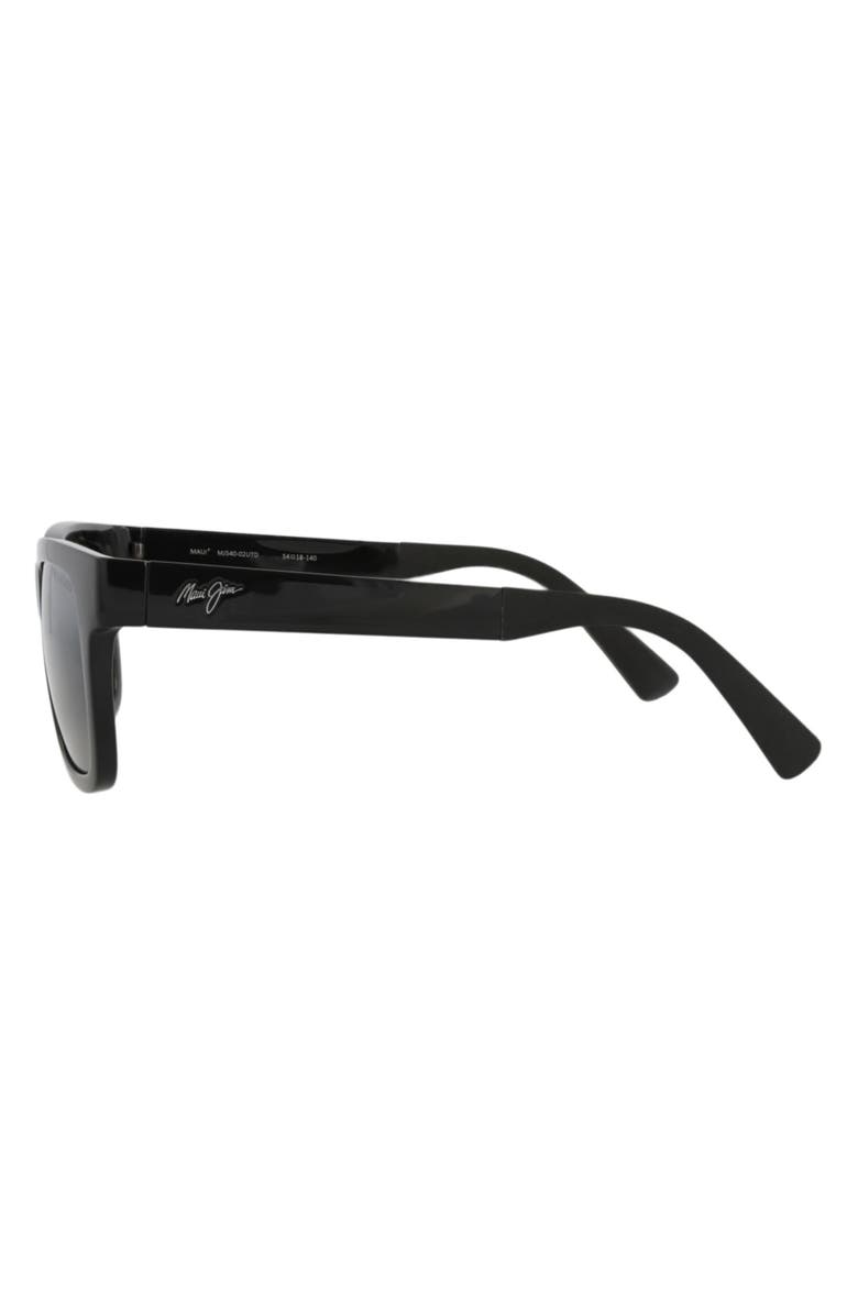 Maui Jim 54mm Polarized Square Sunglasses, Alternate, color, Black Black Grey