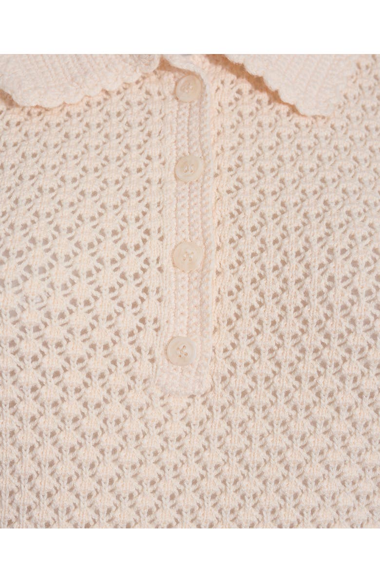 Draper James Sweater Polo with Scalloped Collar, Alternate, color, 