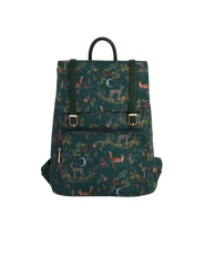 Fable England Into the Woods Green Buckle Medium Backpack