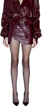 Mother of All Ivy Leather Mini Skirt
