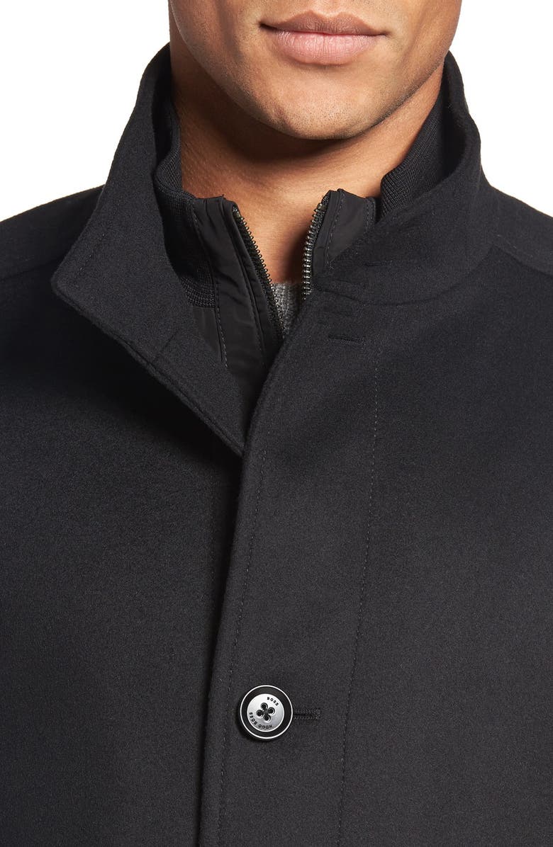 BOSS 'Camlow' Wool & Cashmere Car Coat, Alternate, color,