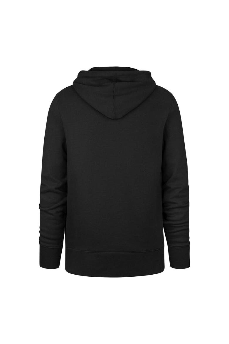 Men's '47 Black Detroit Lions Headline Pullover Hoodie, Alternate, color, Black