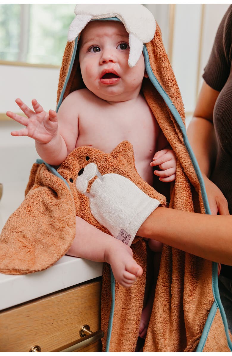 Copper Pearl Wally Character Hooded Towel, Alternate, color, Wally