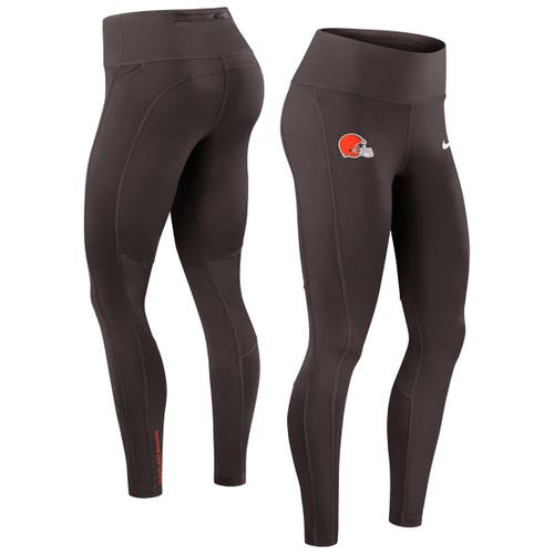 Nike Brown Cleveland Browns Primetime Epic Fast Performance Leggings