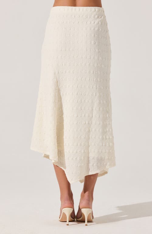Astr The Label Smock Asymmetric Skirt In White