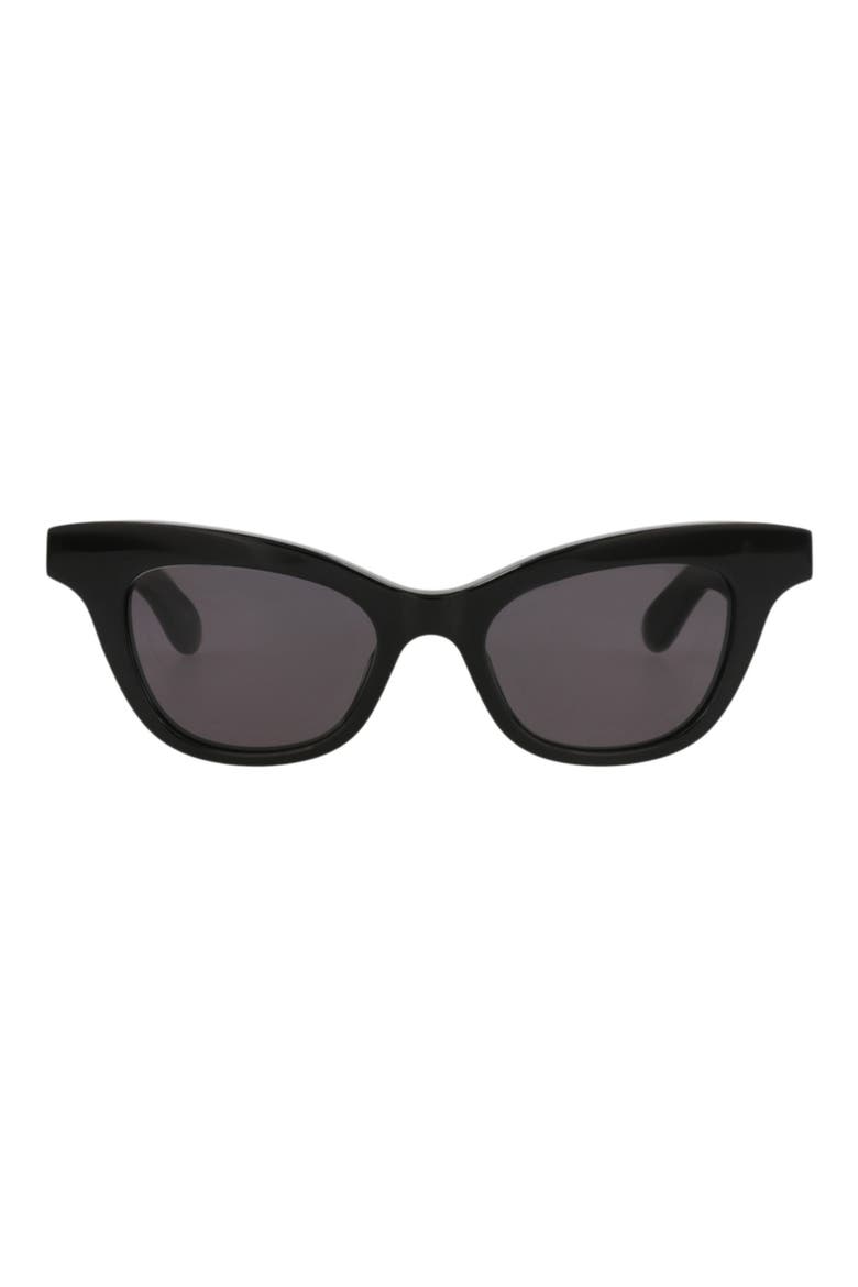 47mm Cat Eye Sunglasses, Main, color, BLACK BLACK GREY