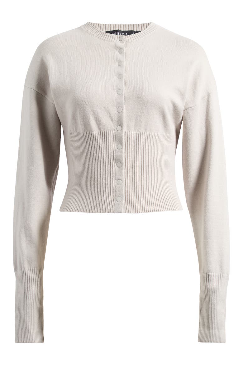 Head in the Clouds Crewneck Cardigan, Alternate, color, CLOUD