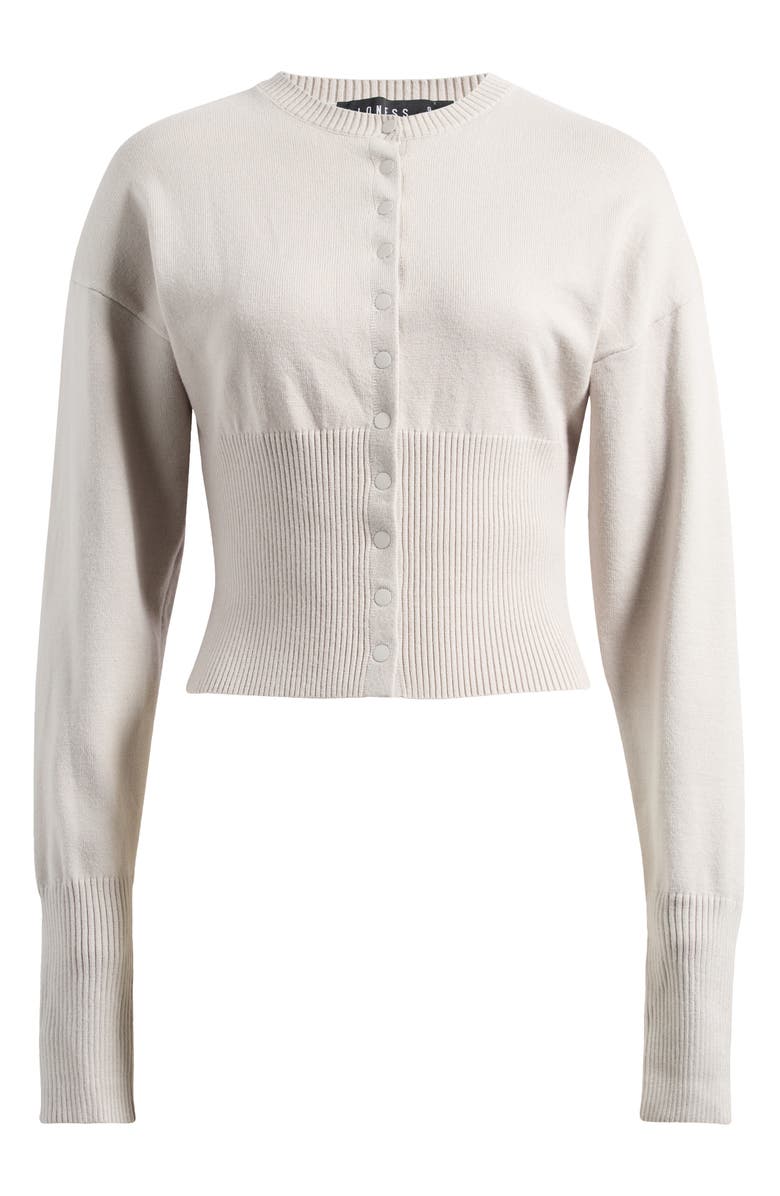 LIONESS Head in the Clouds Crewneck Cardigan, Alternate, color,