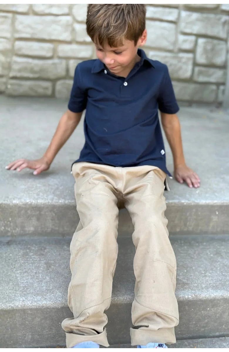 Jackalo Kids' Ash Organic Cotton Twill Pants, Alternate, color, Khaki