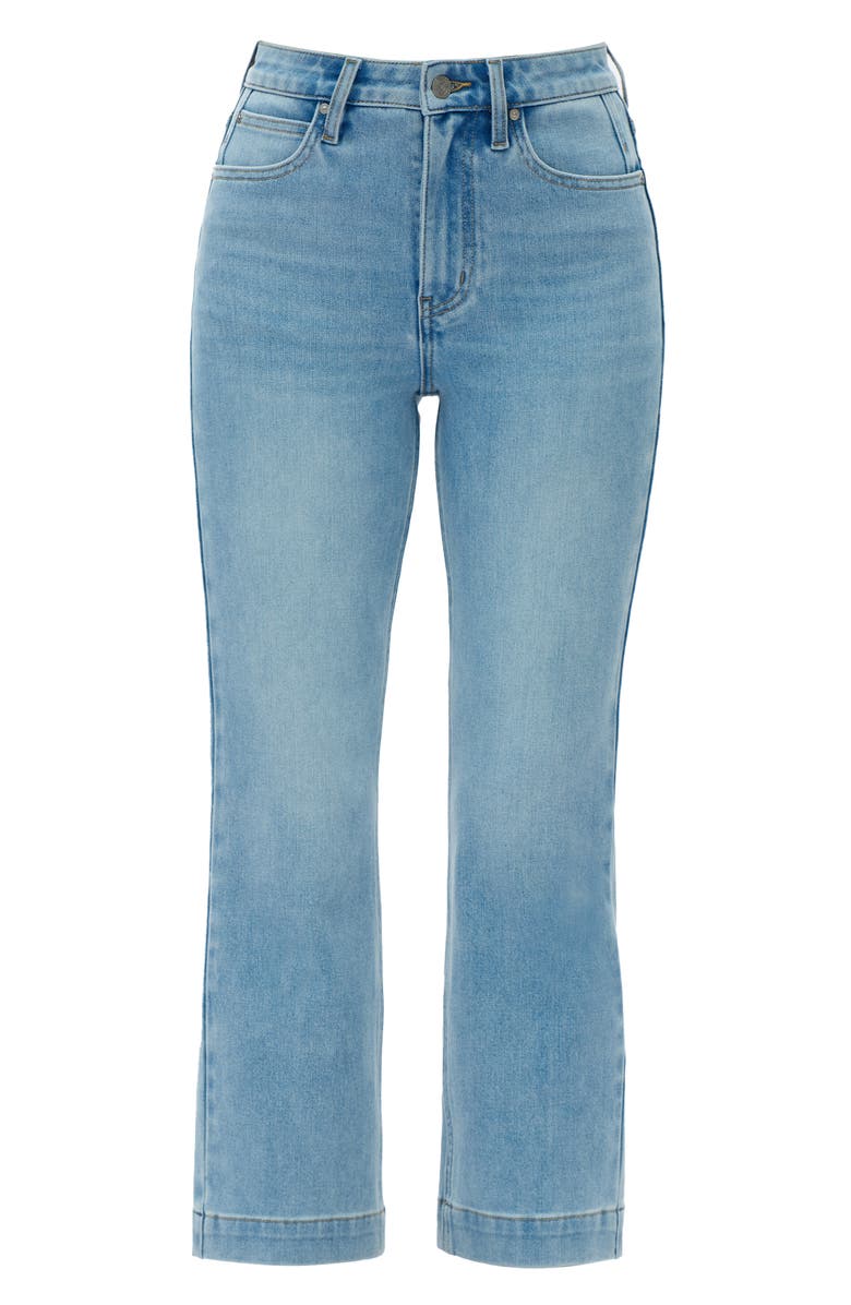 Bayeas High Waist Ankle Straight Leg Jeans, Alternate, color, Light Blue