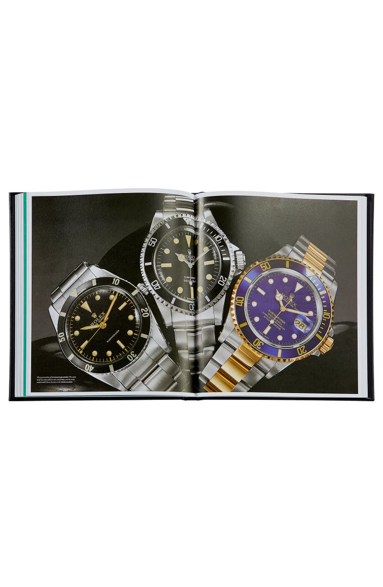Graphic Image The Book of Rolex Leather Coffee Table Book, Alternate, color, Black