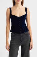Bella Venice Julie Velveteen Corset Top