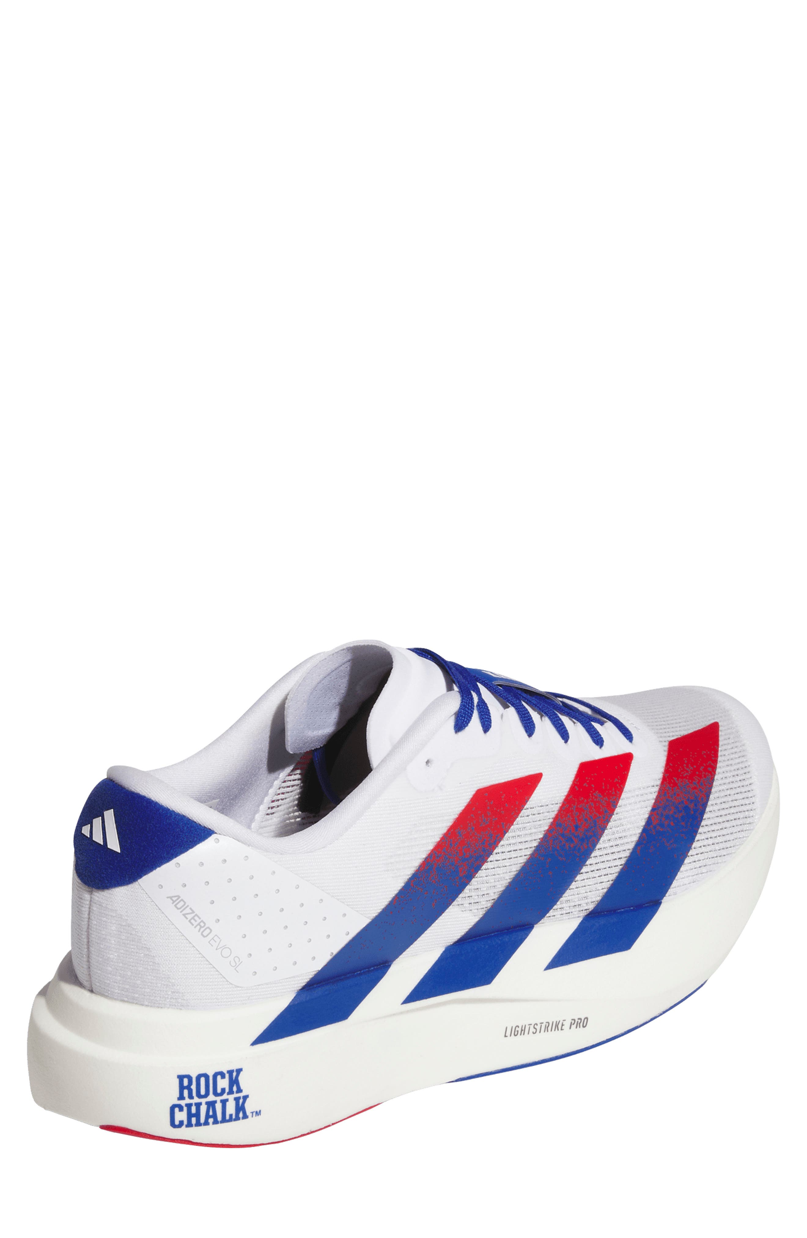 Adizero Evo SL Running Shoe, Alternate, color, WHITE