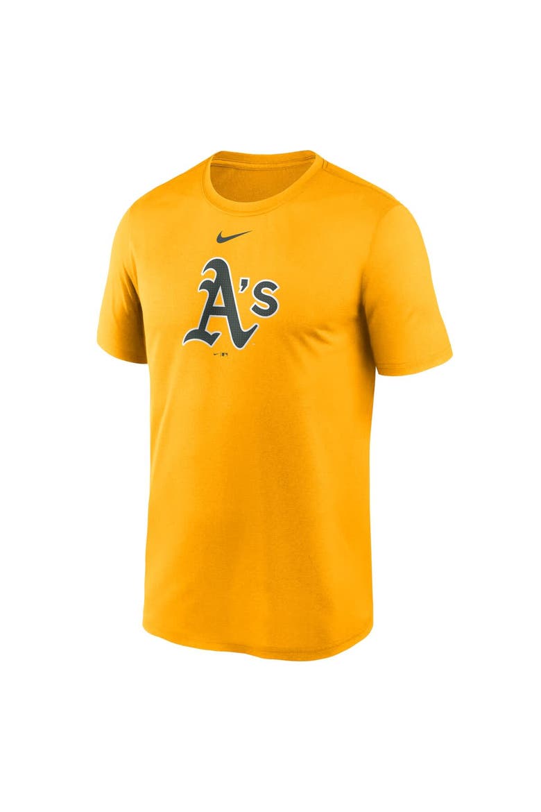 Men's Nike  Gold Athletics Legend Fuse Large Logo Dri-FIT T-Shirt, Alternate, color, Gold