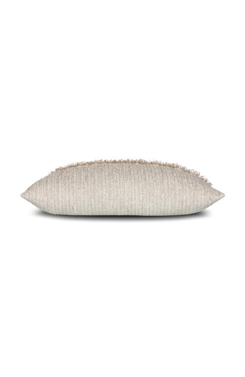 Elaine Smith Sumptuous Fawn Soft Chenille Fringed Indoor & Outdoor Woven Accent Pillow