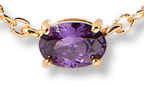 Brook & York Brook And York Willow Birthstone Layering Set In Gold February