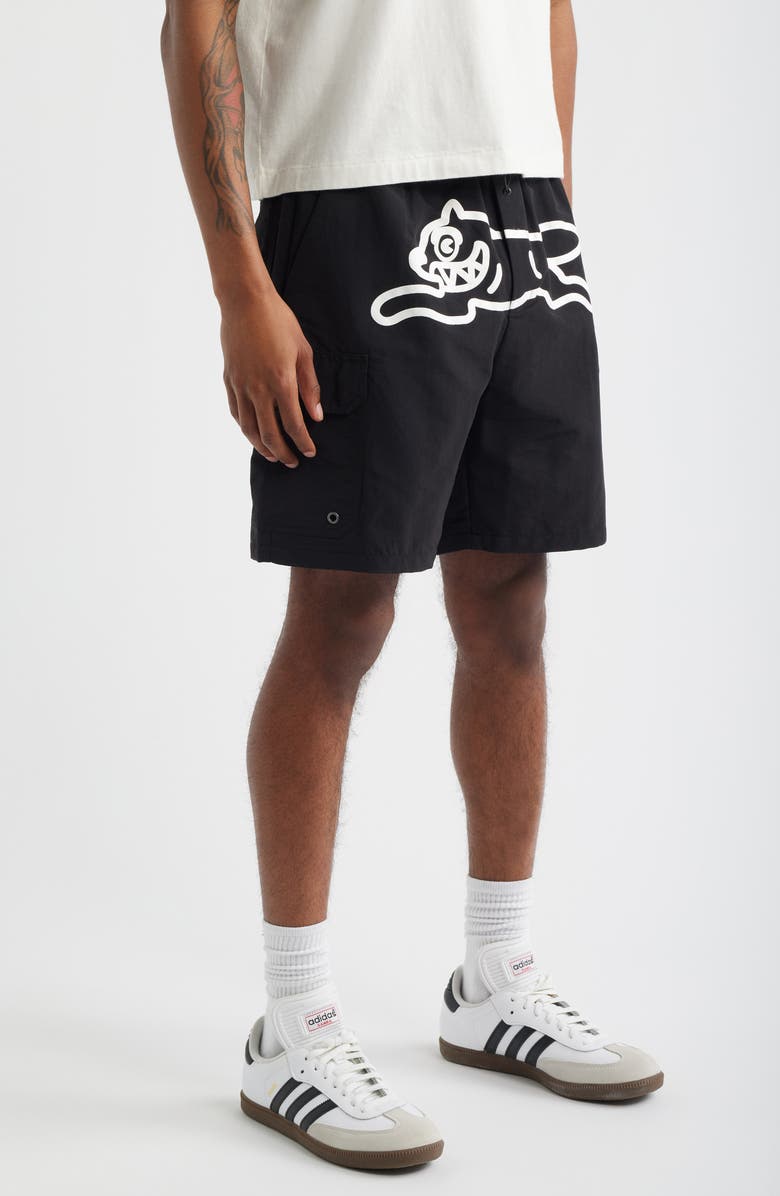 ICECREAM Breeze Cargo Shorts, Alternate, color, Black